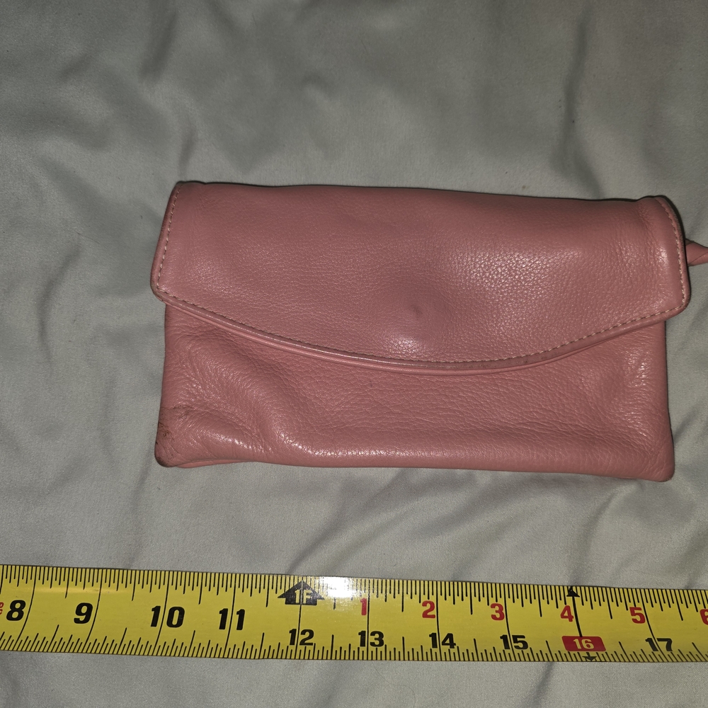 Pink Leather Women's Clutch